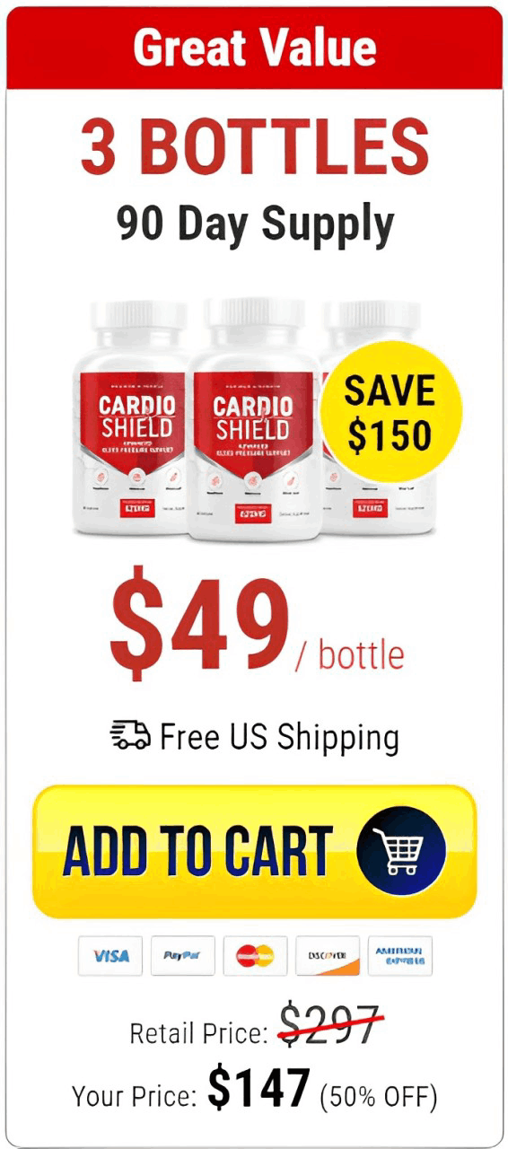 Cardio Shield 3 $59/bottle