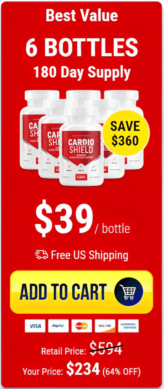 Cardio shield 6 $49/bottle